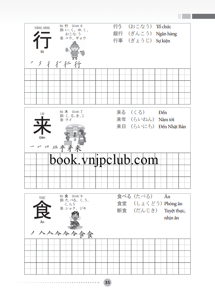 Tập Viết Tiếng Nhật Căn Bản Kanji - Sách Tiếng Nhật Vnjpbook